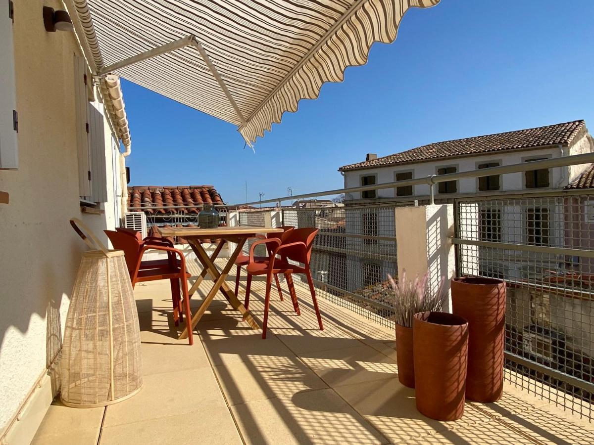 Апартаменты La Terrasse Sur Les Toits Нарбонна Экстерьер фото